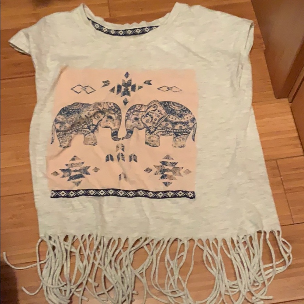 Elephant print kids shirt